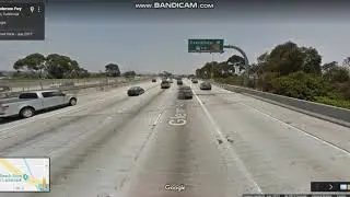 Century Freeway (Interstate 105 Exits 1 to 9) eastbound
