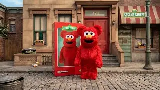 Unboxing: Bearbrick x Sesame Street Elmo Costume Ver. 2 1000%