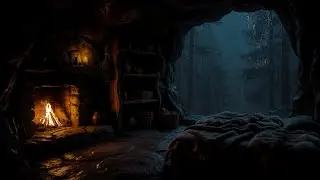 💤 99% Fall Asleep Fast 🌧️ Heavy Rain Cave Ambience | Ultimate Sleep ASMR