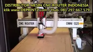 Potong MDF dengan Mesin CNC Router OMNI [DEPRINTZ.com]