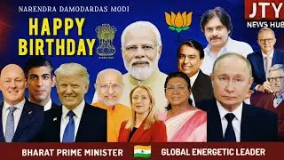 PM Modi 75th Birthday 🎉 World Leaders Wishes in Telugu | JTY News Hub