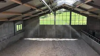 Irrigation system for indoor arena - Rain Rail