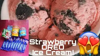 Strawberry Oreo Ice Cream! (5 Ingredients lang!) THE BEST TOH!