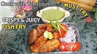 How To Make FISH FRY At Home😋🤤Easy Fish Fry Recipe 👍🏻#trending #recipe #fishfry #cooking 