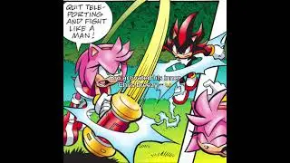 Never sneak shadow again #sonicmemes #shadowthehedgehog #sonicarchiecomics #amyrose