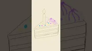 Cake animation #shortvideo #cakedrawing