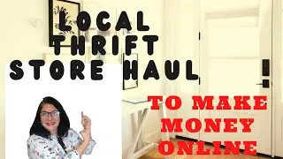 Local thrift store haul to make money online. knick knacks, vintage, fairies, more.#ecommerce #posh