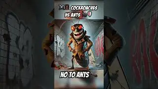 ⚔️🪳Cockroaches vs Ants 🐜🛡️ #ai #aigenerated #cartoon #cute #story #film#epic#battle#insects#fight