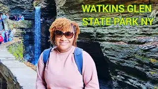 Hiking At Watkins Glen State Park NY // Fall Foliage Upstate NY // Waterfalls In NY