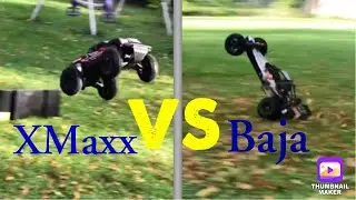 Traxxas XMaxx vs HPI Baja “LARGE SCALE”(RWD vs 4wd) (Gas vs Electric) WHICH LOOKS Like MORE FUN???
