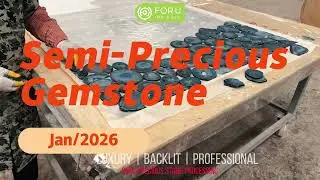 How A Semi Precious Stone Slabs Processing-FOR U STONE #luxurystone #semipreciousstone #agate