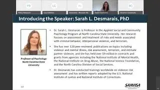 GAINS Webinar: Risk Assessment and Management in the Context of Competency Restoration