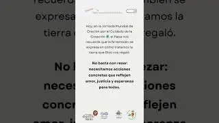 Jornada Mundial de Oraci&oacute;n por el Cuidado de la Creaci&oacute;n 🌍