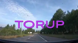 Torup, Halland. Sweden. Dashcam driving.
