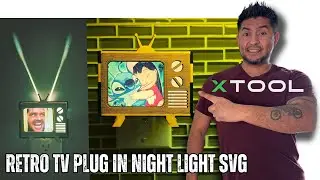 Old TV Night Light DIY #crafts #xtool #retro #nightlight #retrotv #retrodesign #retrodecor #diy