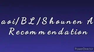 Yaoi/BL/Shounen Ai Recommendation