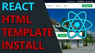 React 5 min HTML Template Installation Tutorial (for beginners)