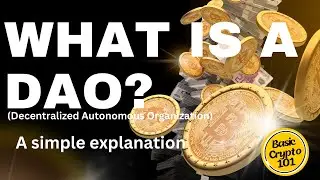 What is a DAO? Decentralized Autonomous Organizations Explained for Beginners. A simple explanation.