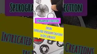 Spirograph Collection - Explore intricated Spirograph creations #shorts #geometricpatterns #diy #art