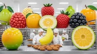 Inside a Marzipan Factory: Shaping Almond Paste into Premium Fruit Replicas (Full Process)