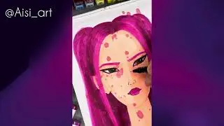 Drawing Mira from &ldquo;Kpop demon hunters&rdquo; #howtodrawmira #mira #huntrix #glitter #kpdh #netflix #art 