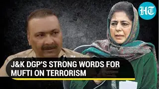 Watch: Mehbooba Mufti reprimanded by J&K police chief over questions on terror encounters