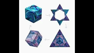 Changeable Magnetic Magic Cube Uk  Magnetic Puzzle Cube Video