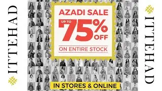 😍 Ittehad Azadi Sale 70% off 🤩 | Ittehad New Unstitch Collection Sale 2022 | Stylish Nazish