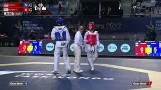 406 M-74kg R-32 TAKOV Stefan SRB 🔵 vs 🔴 PELTEKIS Dimitrios GRE I Guadalajara 2022 WT Championships