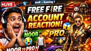 🔥 FREE FIRE ACCOUNT REACTION LIVE 🔥NOOB ➜ PRO 😱 | FF Live Reaction Bangla