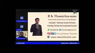 Chennai Event Emcees Founder & Virtual Emcee RK Thamizh Self Introduction in Goal Setting Webinar