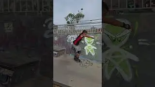 Kiwi transfer sobre el cajon en skatepark 4 esquinas patin Cougar 7001 urban