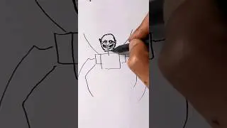 stickman to upgrade scientist toilet skibidi speed drawing #shorts