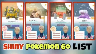 Rare Encounter Of SHINY Pokemon Go List