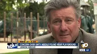 Concern over dirty needle found near playground