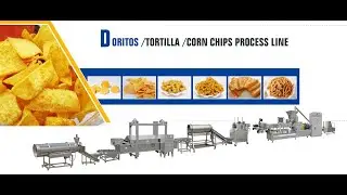 Frying corn chips extruder machine   #Chips snacks  extruded&nbsp;&nbsp;frying machine fryer&nbsp;line JINNA ARROW