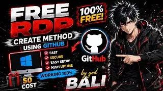FREE RDP 2026 🔥 Create RDP Using GitHub | 100% Free & Easy Setup
