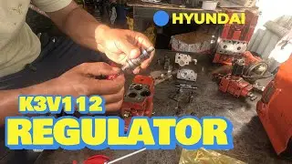 HYUNDAI 220 Hydraulic Pump Regulator Repair 12231