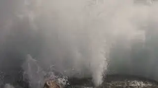 Water Sound (ocean waves splash against rocks)