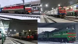 СБОРНИК ПОЕЗДОВ В БЕЛАРУСИ 🇧🇾 2.1.2026 (В ГРОДНО)