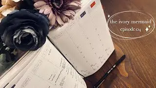 the ivory mermaid | ep. 4 ✨ weekly setup and flip through in my hobonichi cousin