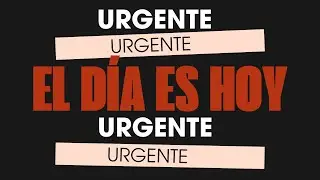URGENTE - El d&iacute;a es hoy | Alex Gunter