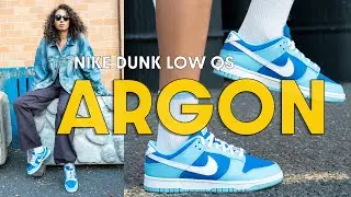 ARGON ВЕРНУЛСЯ! Обзор кроссовок Nike Dunk Low QS ARGON On Foot и как их сочетать с тремя образами