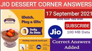 jio dessert corner picture quiz answers today | 17 september 2021 Win free data #jio_quiz_17_septemb