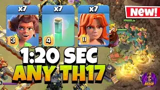TH17 Root Rider Valkyrie Attack Strategy !! TH17 Attack Strategy (Clash of Clans)