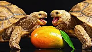 ASMR Mukbang Eating Fruits  🍓 🐢 Turtle Tortoise