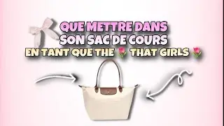 Indispensable &ldquo; sac de cours &ldquo; pour that girl 💌