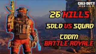 26 KILLS Solo Vs Squad | Elite PMC - Red Curtain Gameplay | Call Of Duty Mobile: Battle Royale.