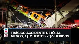 Noche tr&aacute;gica en el Metro de la CDMX: Colapsa tramo de la L&iacute;nea 12