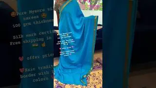 pure Mysore silk sarees/Karnataka traditional sarees #youtubeshorts #silkmarkcertified #mysore #silk